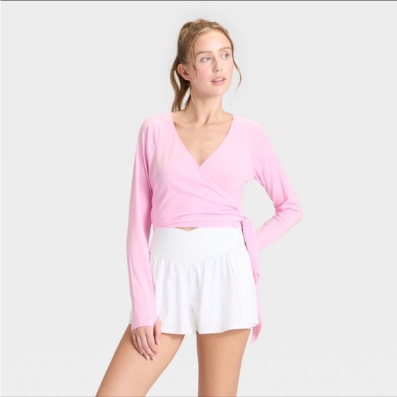 Pink Ballerina Wrap Top - Picture 1 of 6